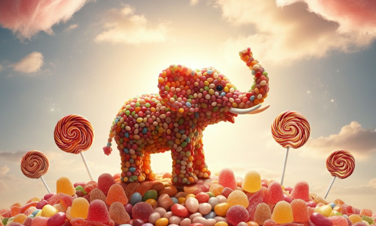 jelly bean elephant